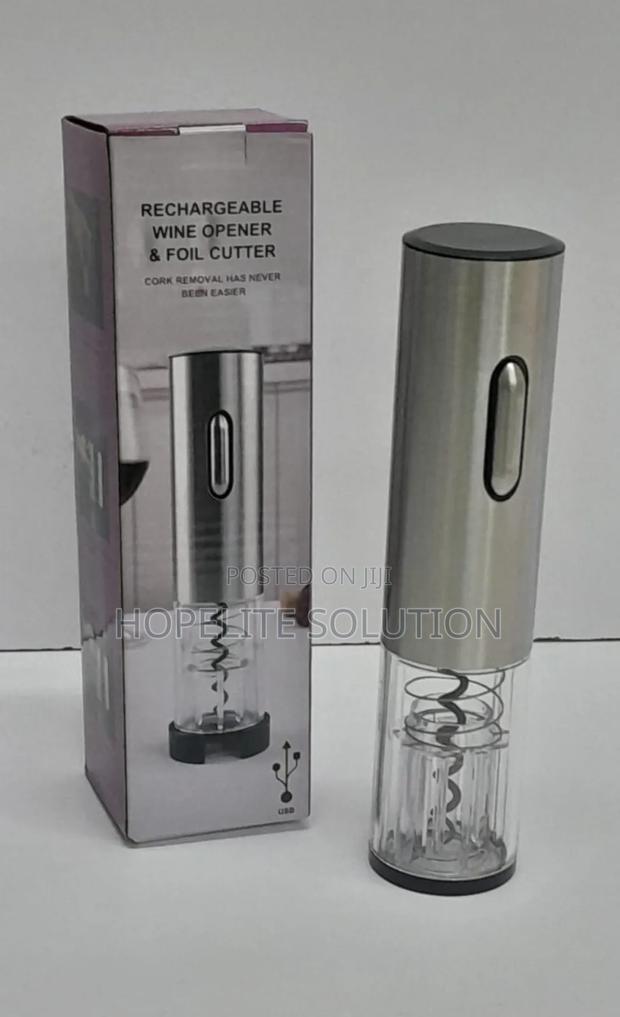 Electric Wine Bottle Opener With Foil Cutter