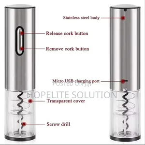 Electric Wine Bottle Opener With Foil Cutter