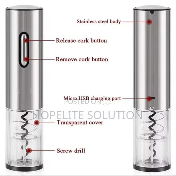 Electric Wine Bottle Opener With Foil Cutter - thumbnail 4