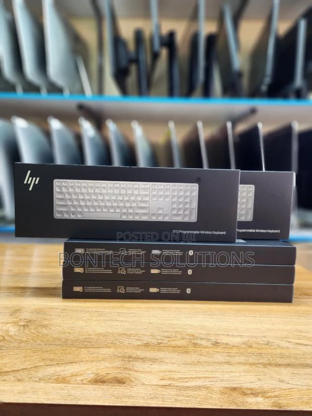 New Hp970 Programmable Wireless Keyboard Supports Bluetooth,Backlit - thumbnail 2