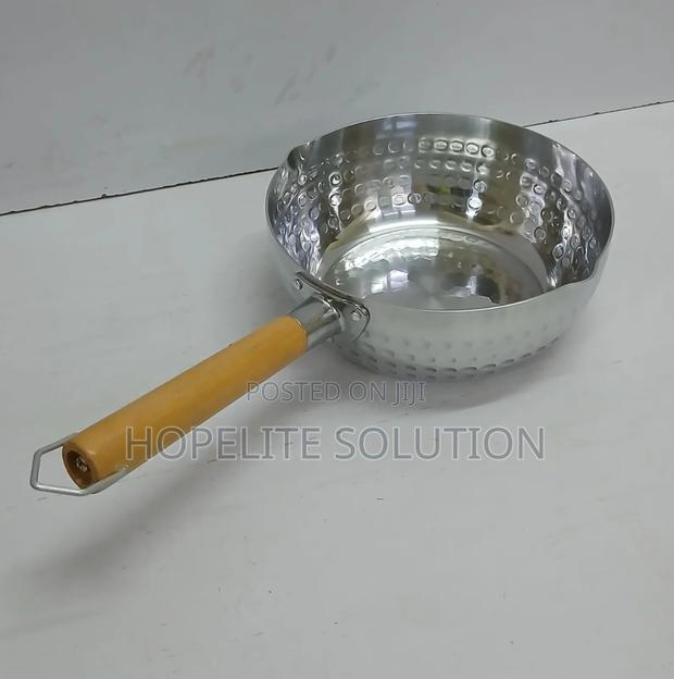 Milk Cookware Sufuria With Wooden Handle - main view