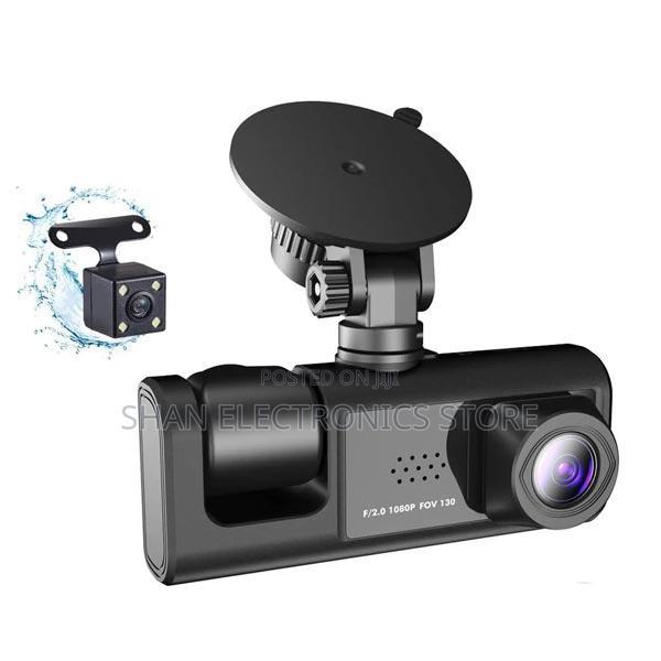 C309 3lens Car Camera DVR Blackbox Dashcam With Ips Screen Front - main view