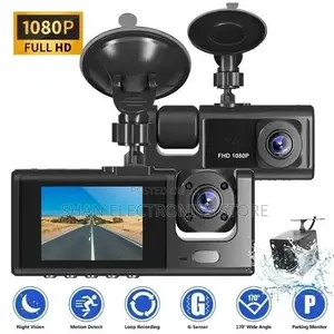 Blackbox C309 Dash Camera With , Full Hd 1080p With 3 Cameras