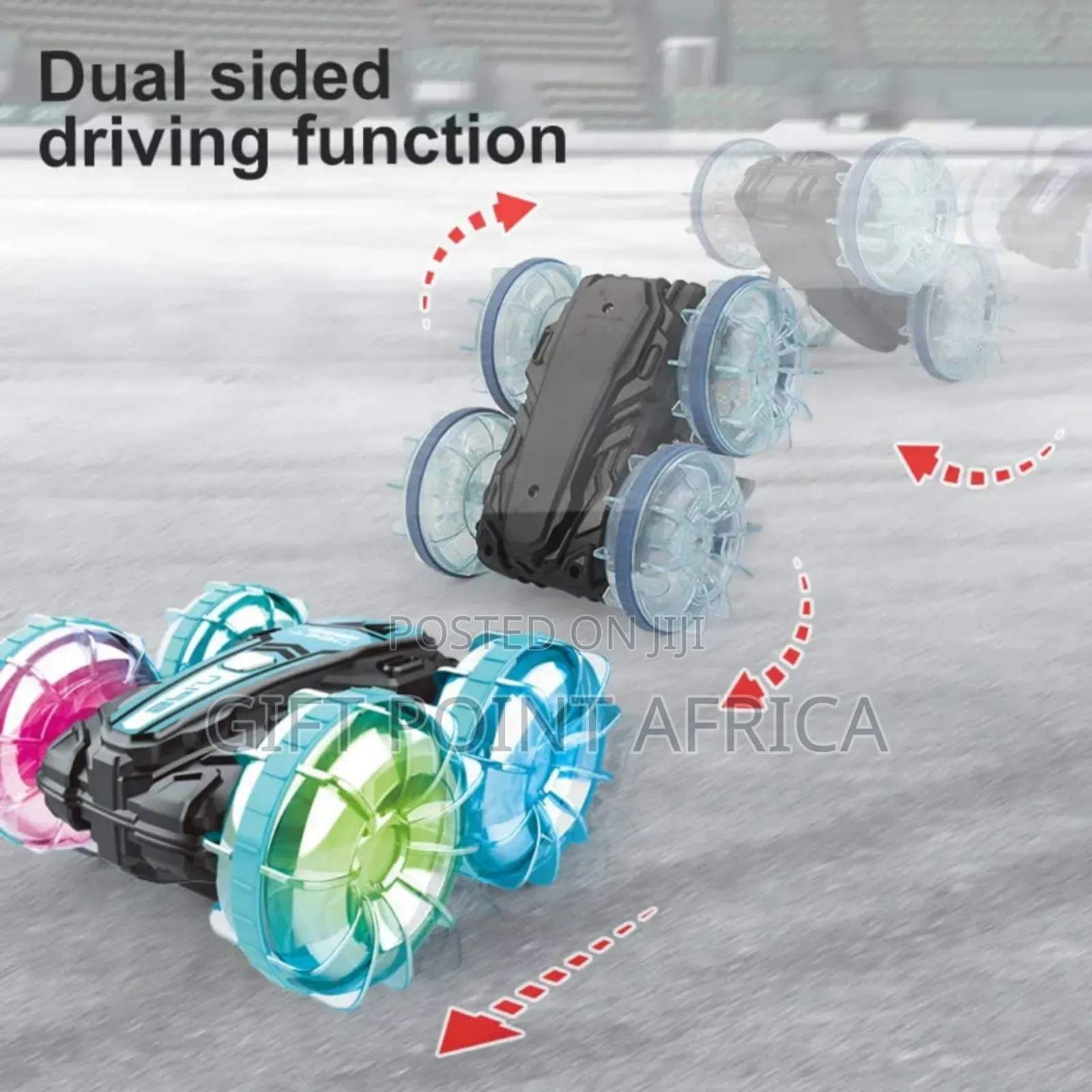 Rechargeable Remote Controlled Amphibious Stunt Car For Kids