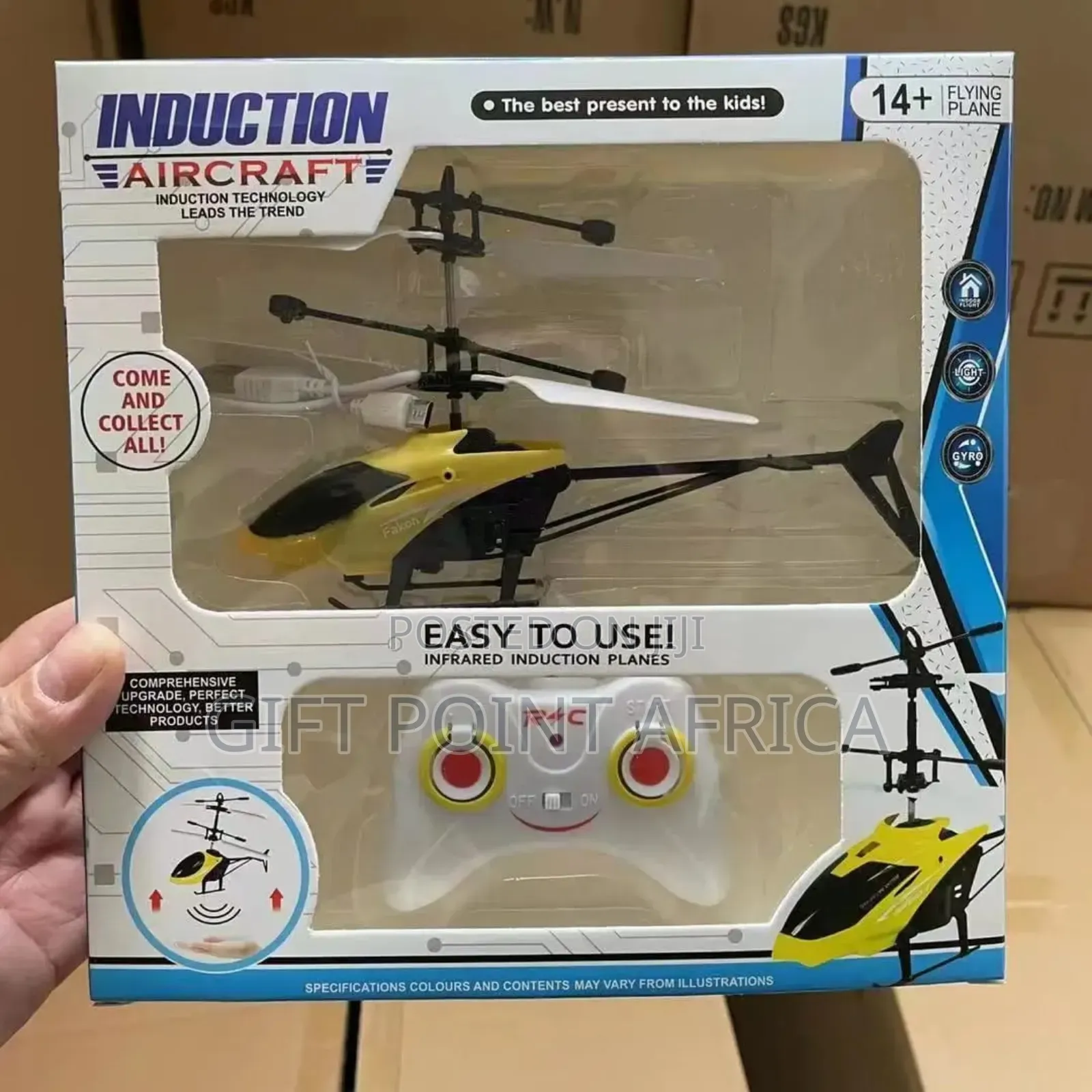 Rechargeable  Remote Controlled Induction Aircraft Toy For Kids