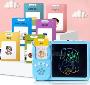 Rechargeable 2 In 1 Flashcard Reader With Writing Pad & 112 Flashcards