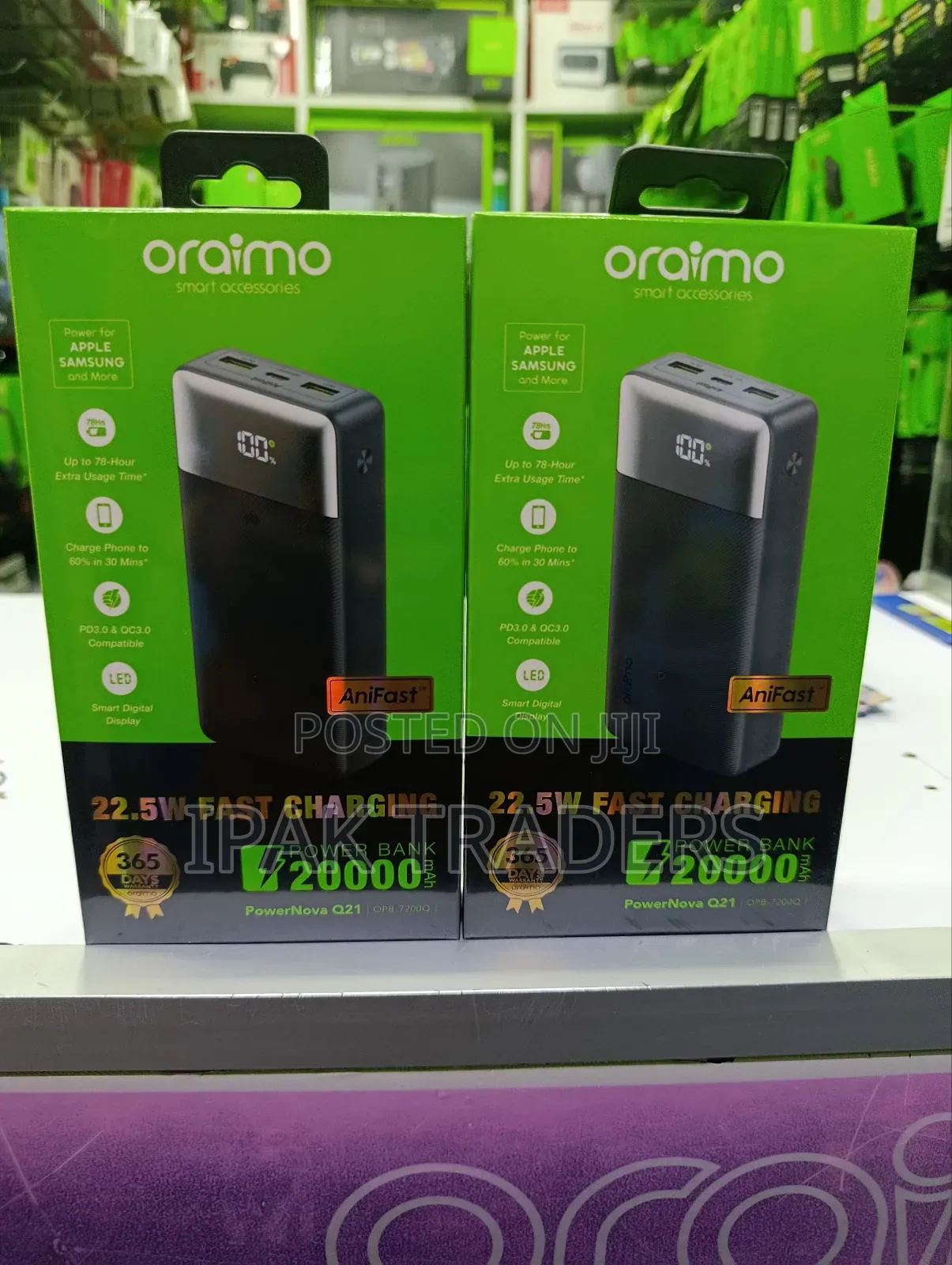 Oraimo Powernova Q21
20000mah Powerbank