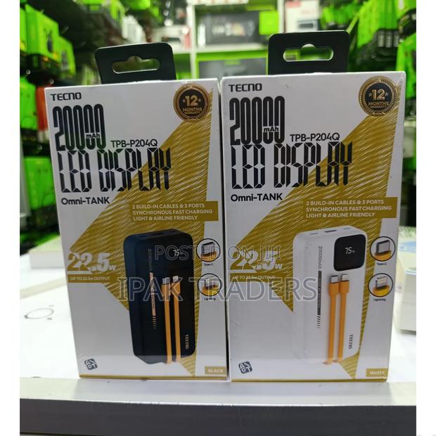 Tecno 20000mah
22.5w Powerbank - main view