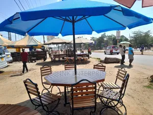 Customized Ivy Blue Garden Outdoor 8-Seater Umbrella Shades