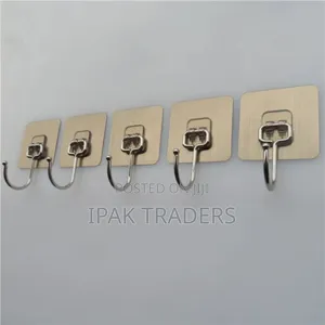 5pcs Stainless Steel Wall Hanging Hooks.