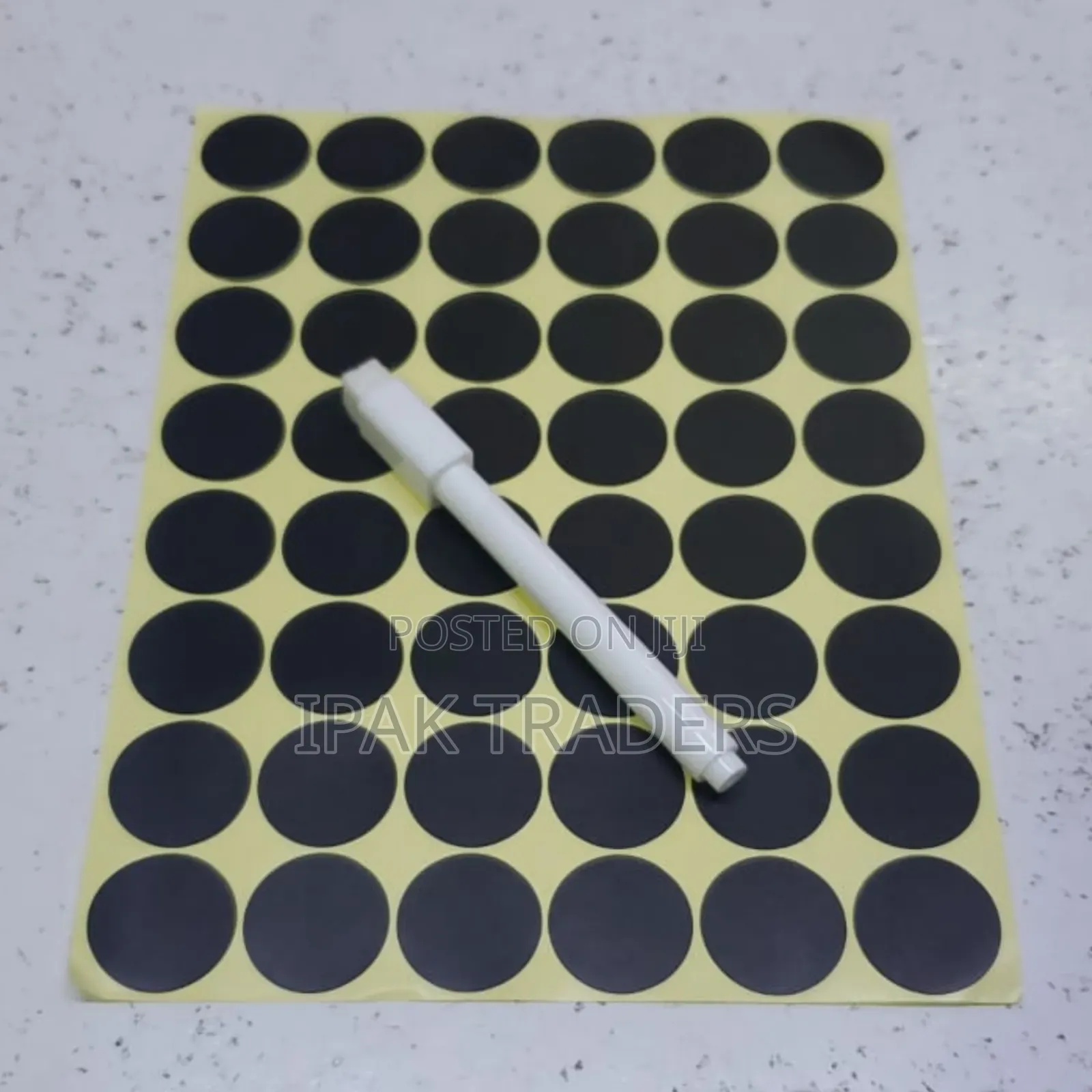 48 Stickers With Pen Colorful Label Set for School Office and Home