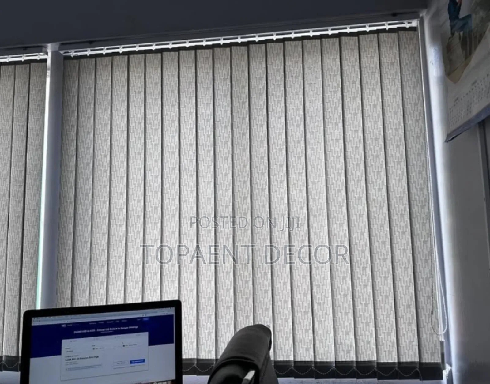 Light Grey, Office Vertical Curtain Blinds