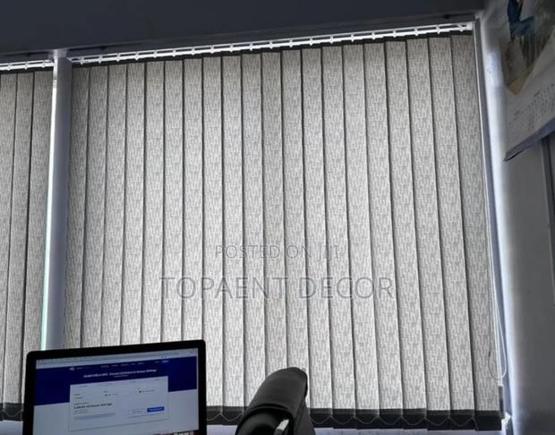 Light Grey, Office Vertical Curtain Blinds - main view