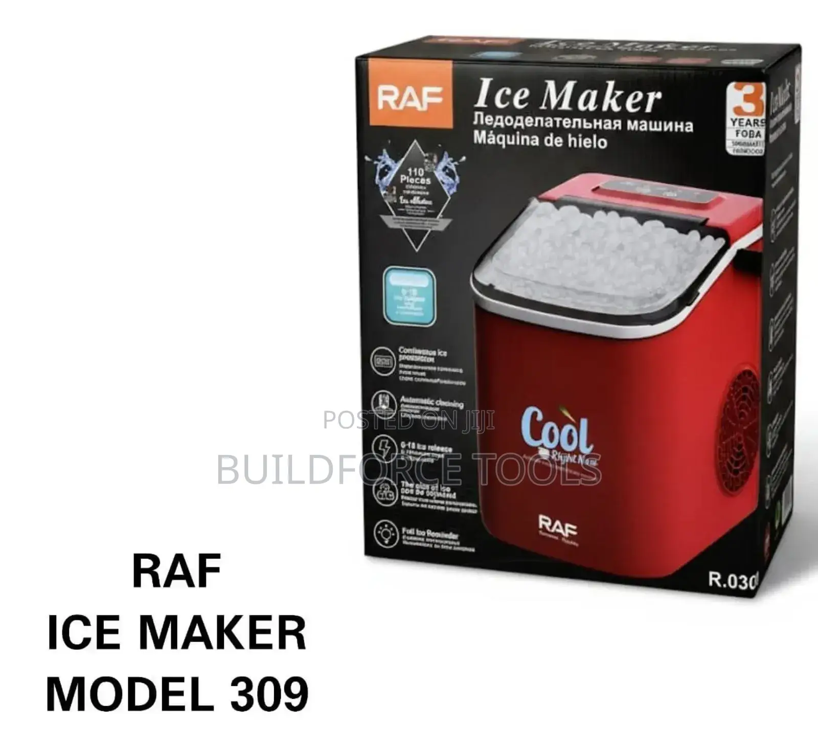 Portable Raf Ice Maker Model No 309