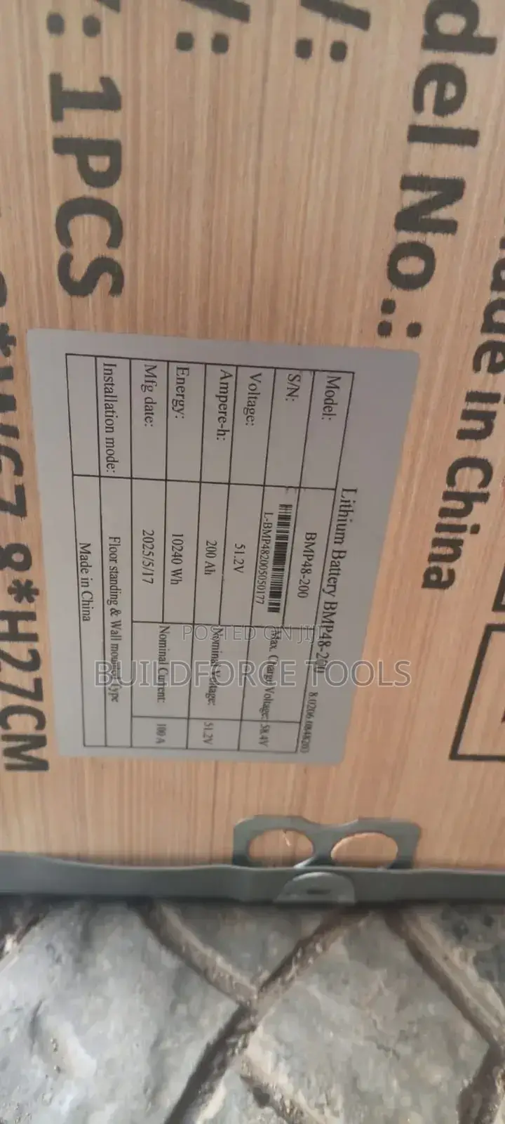 10kw 200ah 52.1v Lithium Battery