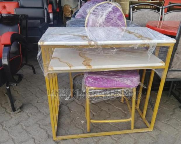 Nails Table With Marble Tops - main view
