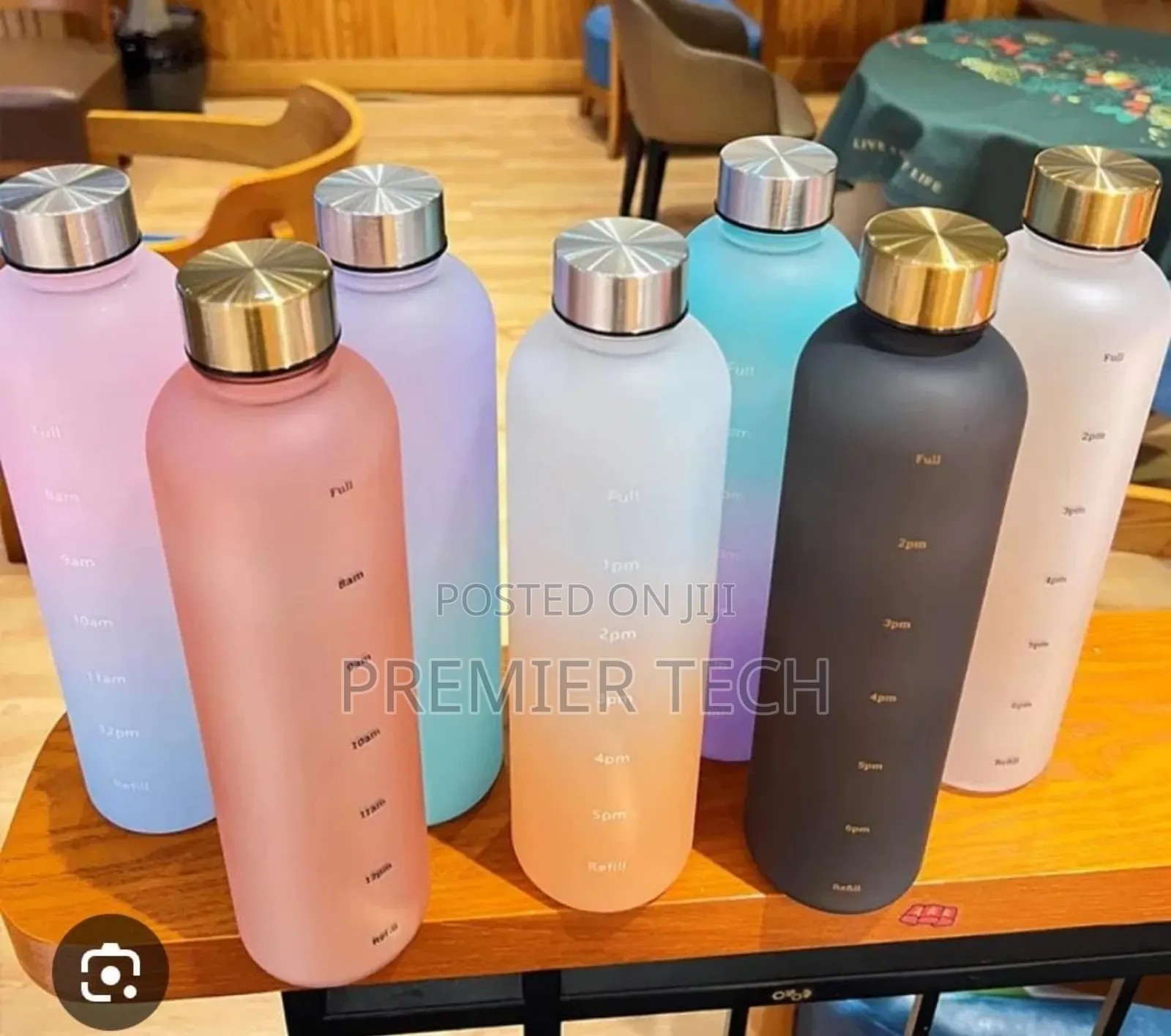 *Bpa Free 1l Motivation Water Bottle