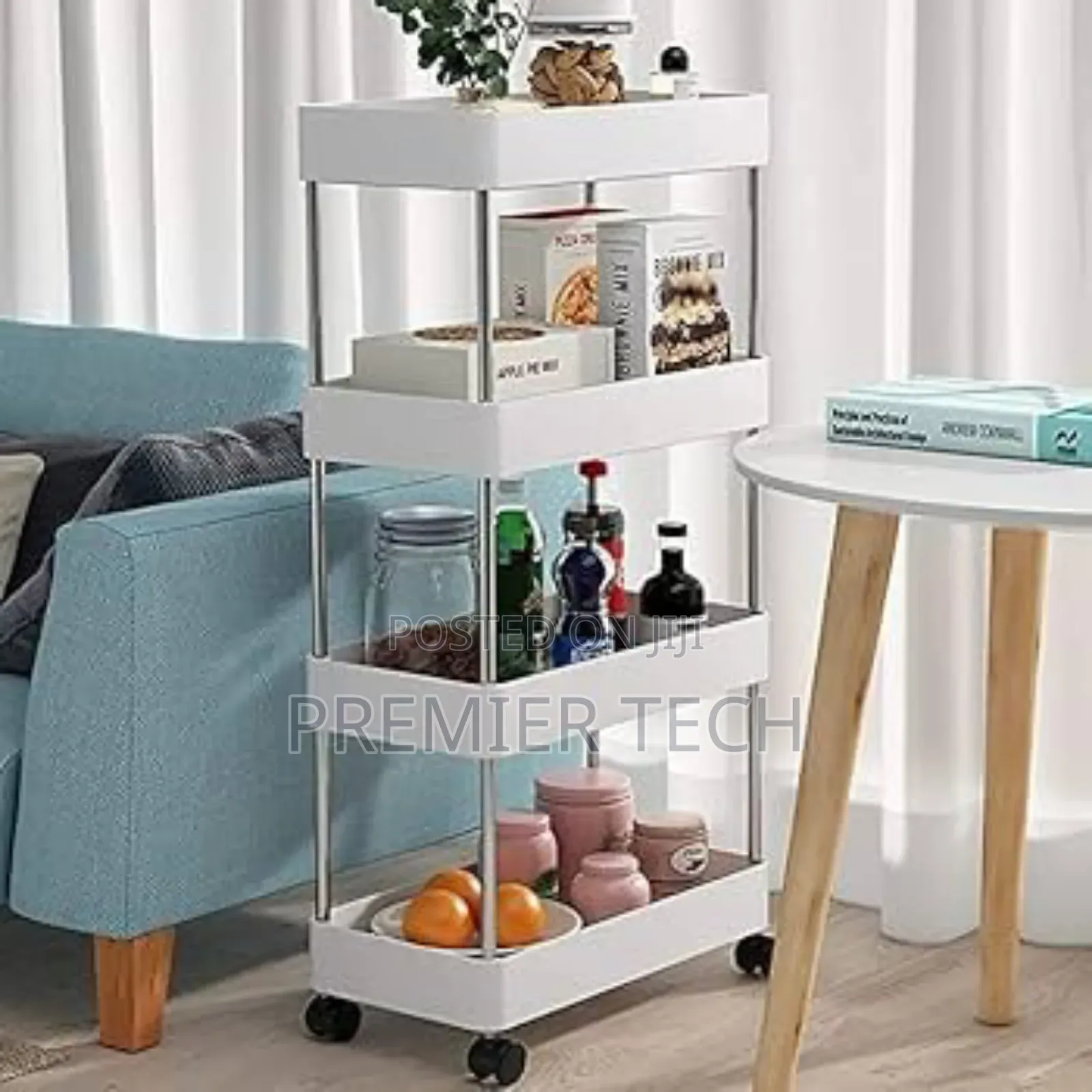 Multifunctional 4 Layer Trolley Rack 35x21x87cm