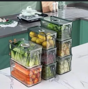 3l Elegant Acrylic Fridge Container With Date Indicator