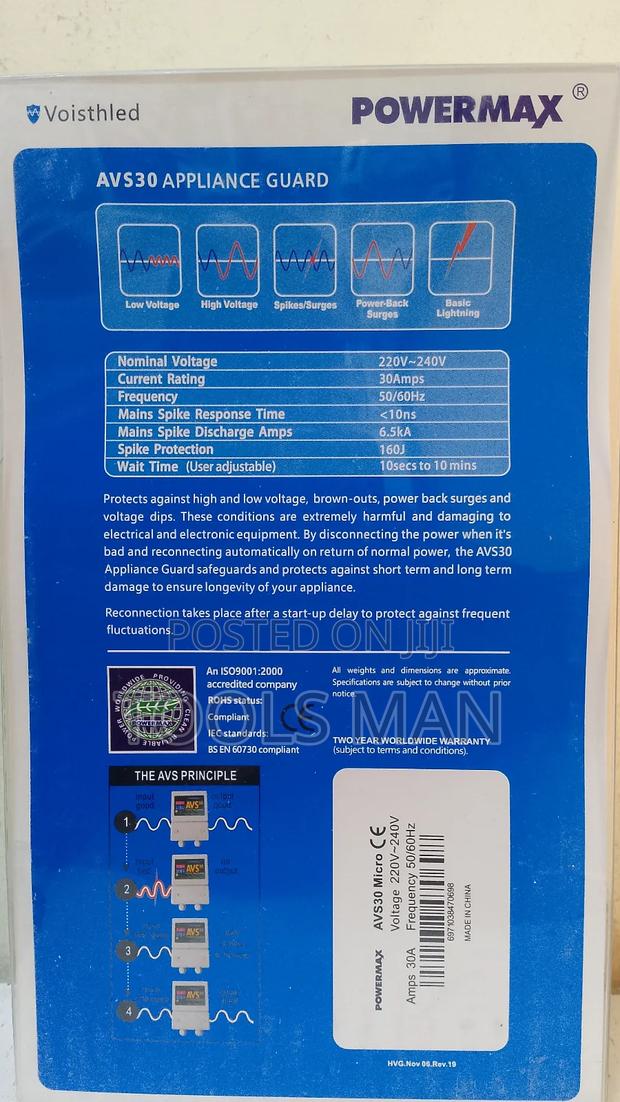 Powermax Avs 30 (Automatic Voltage Switcher). - thumbnail 2