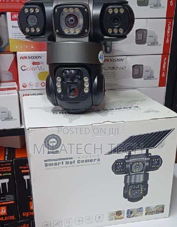 Tripple Lens 4g Outdoor CCTV Camera - main view