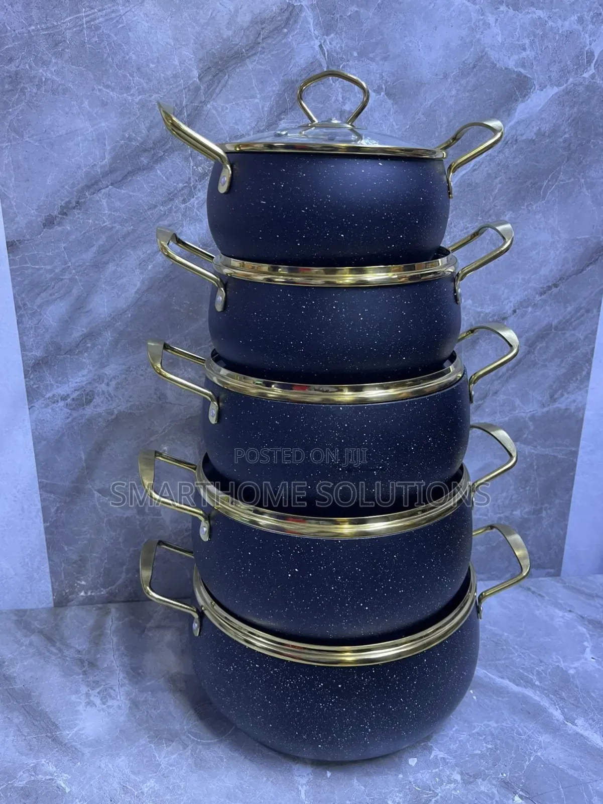 10pcs Amber Cookware Set Color White and Black