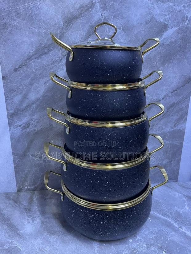10pcs Amber Cookware Set Color White And Black