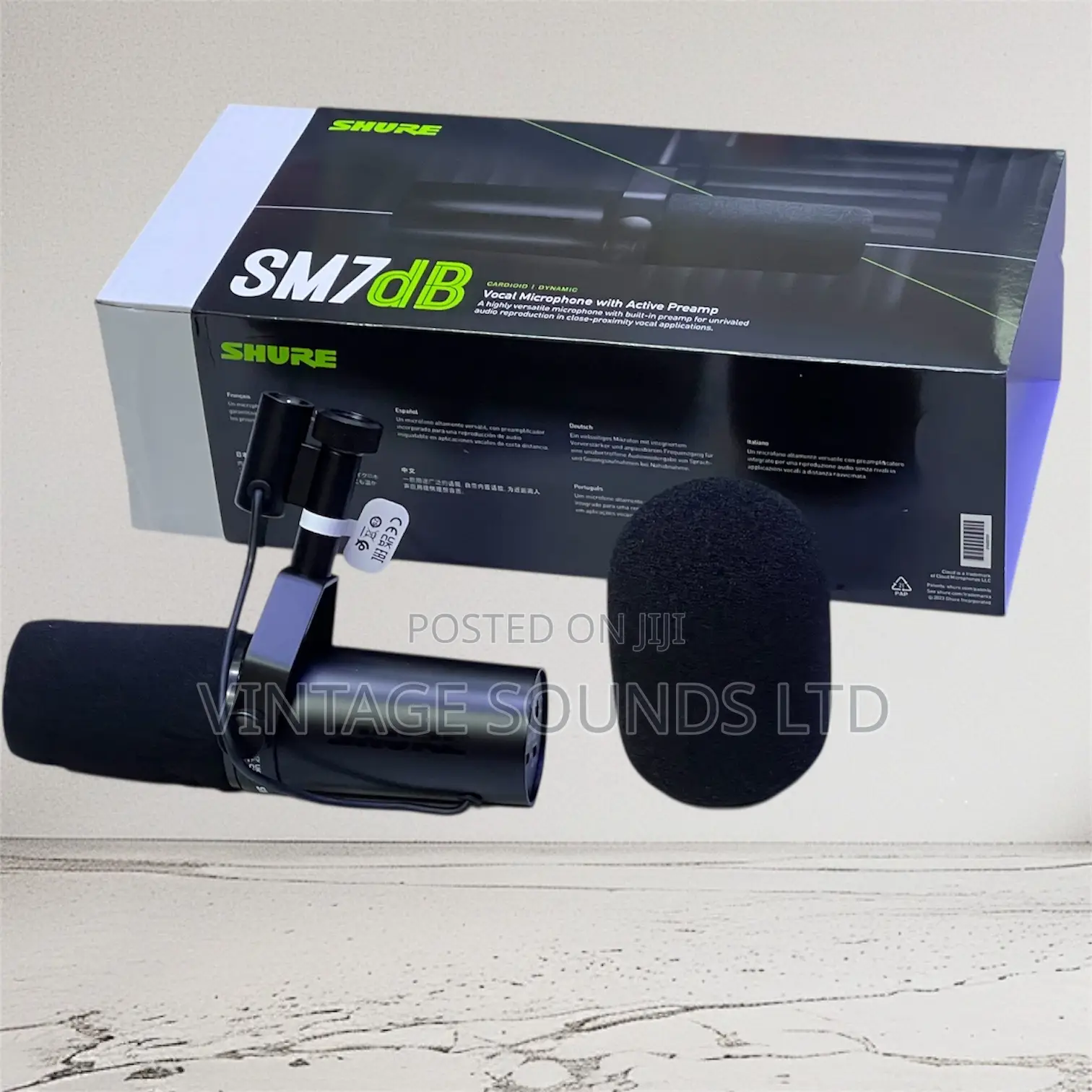 Shure Sm7db Dynamic Vocal Microphone With Built-in Preamp