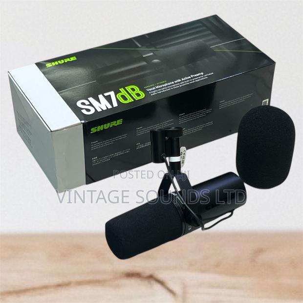 Shure Sm7db Dynamic Vocal Microphone for Podcasting Recording - main view