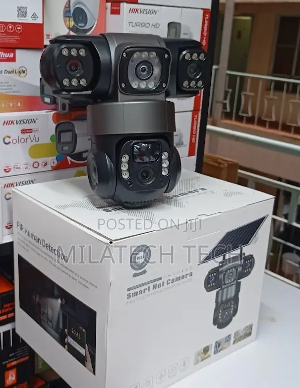 Tripple Lens Security Cam Solar Powered 4g