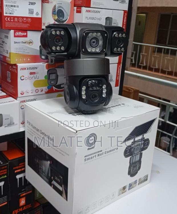 4g V380 Triple Lens Screens Cam Solar - main view