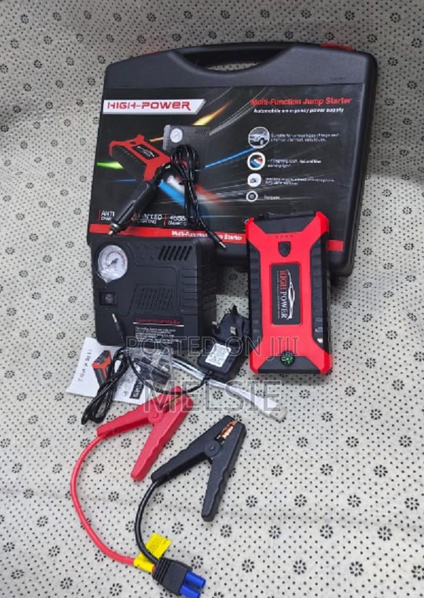 Powerful and Safe Portable Car Jump Starter With Air Compressor - main view