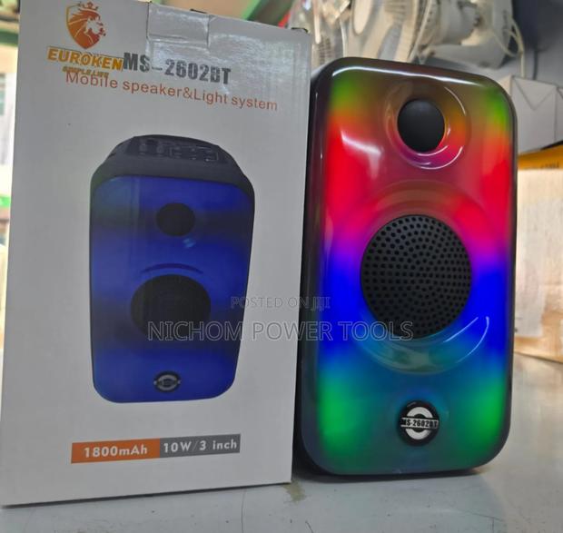 Euroken Bluetooth Speaker With Light System/Portable Speaker - main view