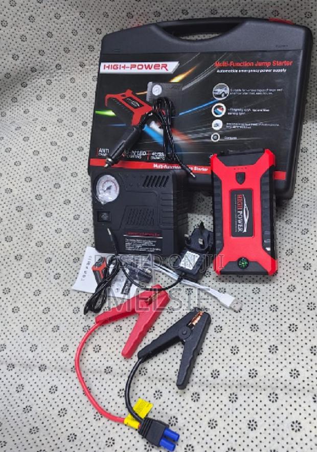 Smart Safety Protections Portable Car Jump Starter With Air Compressor - main view