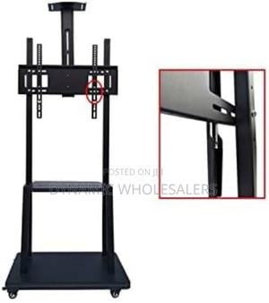 Mobile Tv Stand With Wheels, Model 1700 - thumbnail 2