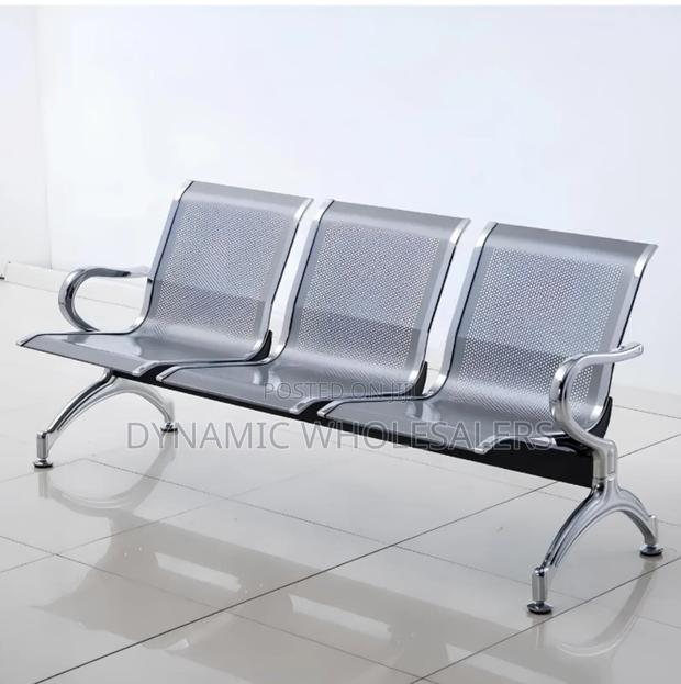3-Seater Metallic Waiting Bench
