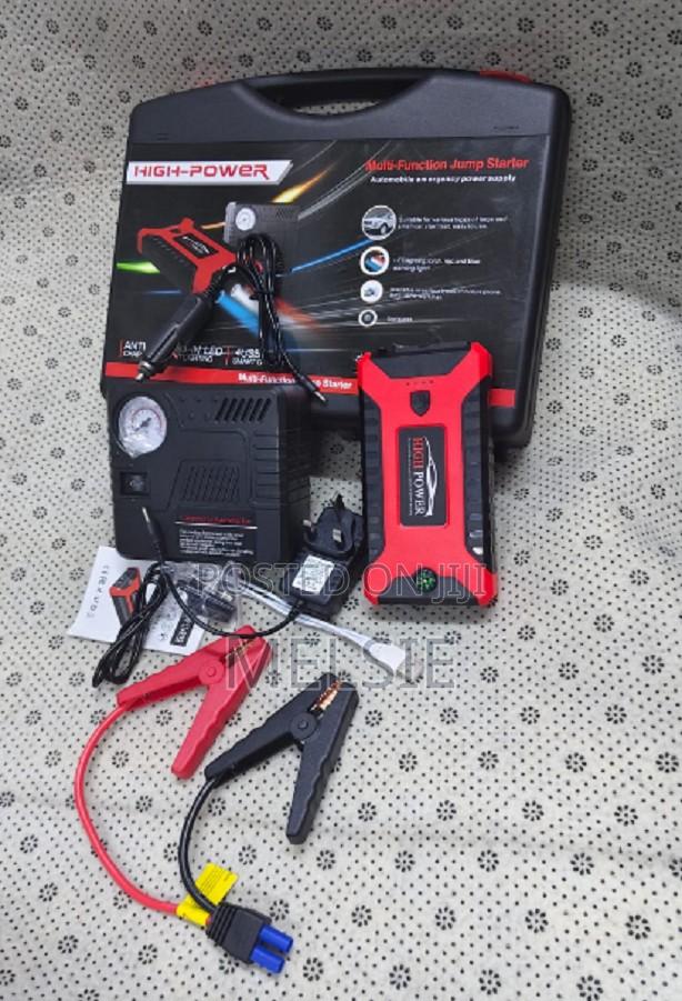 High Power Car Jump Starter Power Bank Tyre Inflator Multi Function