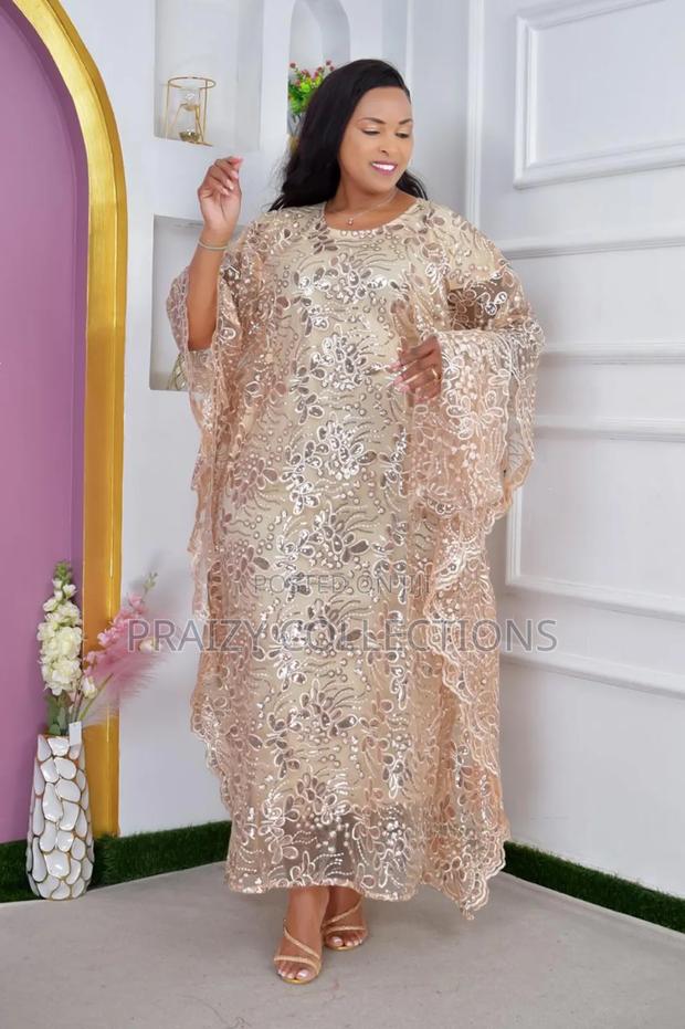 Floral Elegant Long (Maxi) Original Heavy Dera Lace Dresses - thumbnail 3