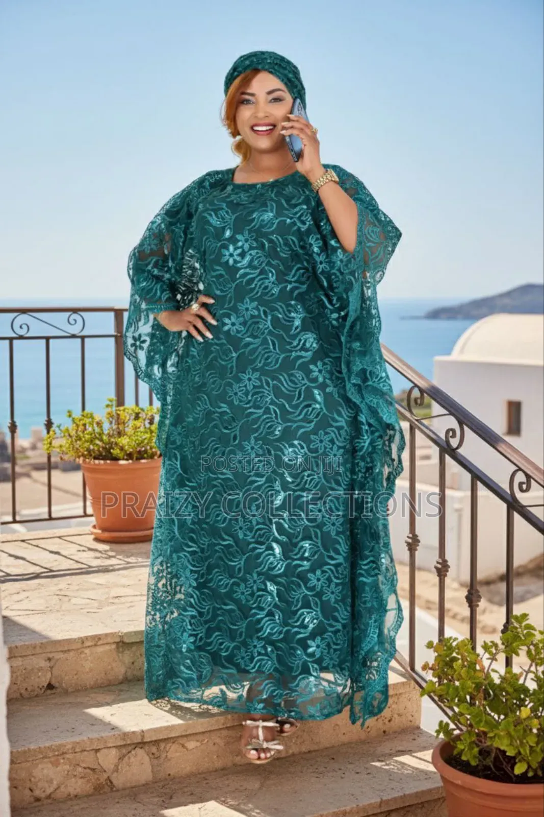 Floral Elegant Long (Maxi) Original Heavy Dera Lace Dresses