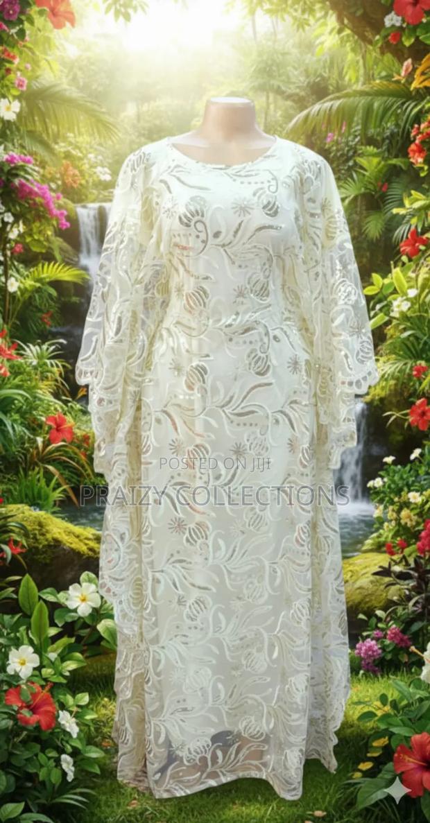Floral Elegant Long (Maxi) Original Heavy Dera Lace Dresses - thumbnail 8
