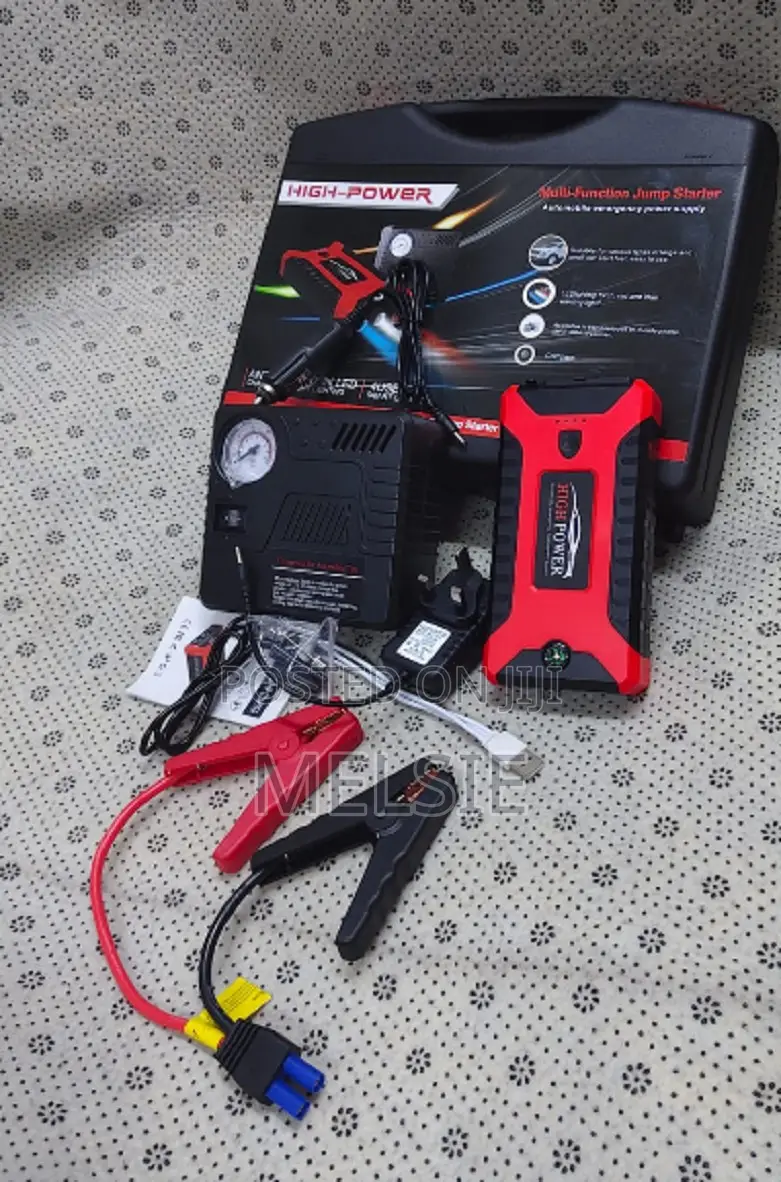 High Power Multi-Function Car Jump Starter With Tyre Inflator Handles