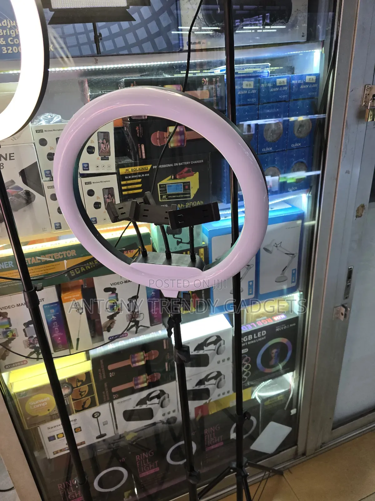 14 Inches Ring Light, Three Holders And Stand