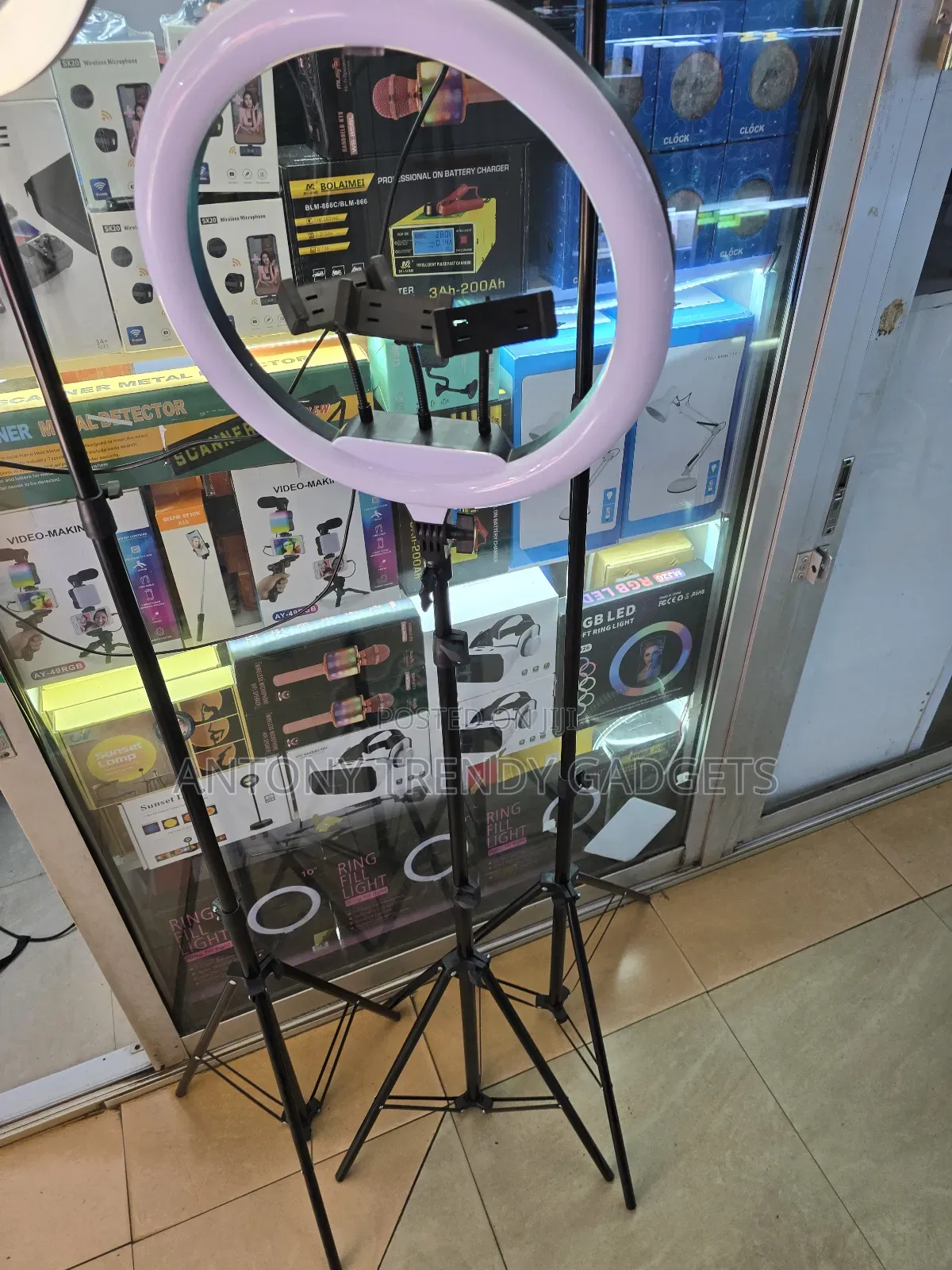 14 Inches Ring Light, Three Holders And Stand