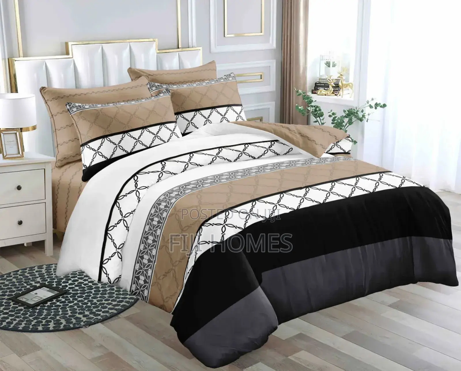 Cotton Printed Double Sided Duvet Set Fits 4×6, 5×6 6×6 / 6×7 Beds