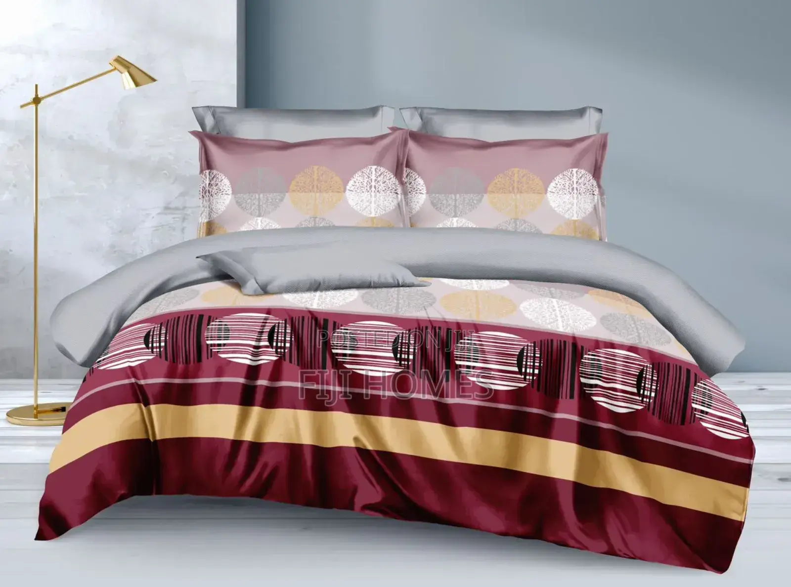 Cotton Printed Double Sided Duvet Set Fits 4×6, 5×6 6×6 / 6×7 Beds