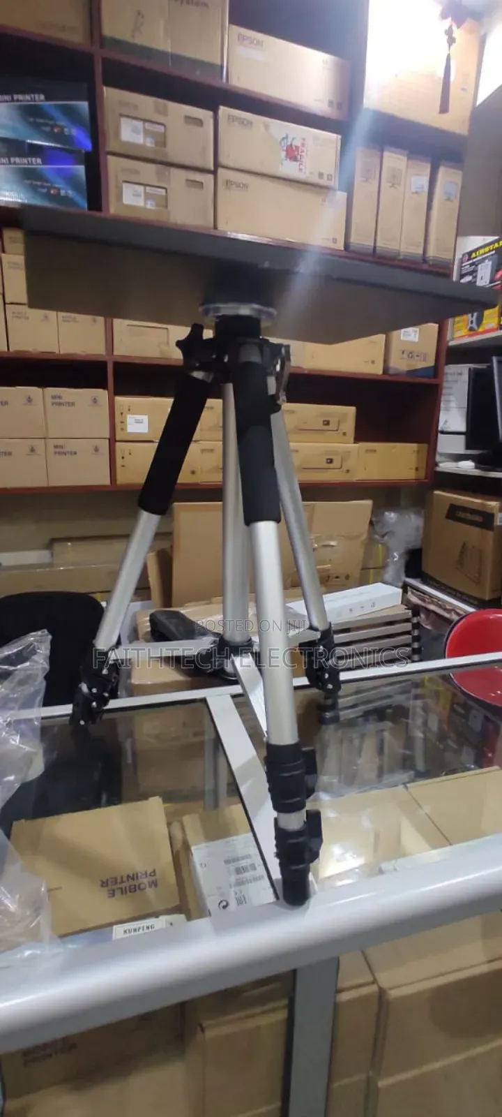 Foldable Projector Tripod Stand – Space Saving Design