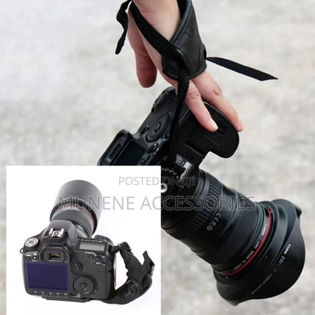 Camera Strap Pu Leather Anti-Slip Wrist Belt Hand Grip for DSLR - thumbnail 2