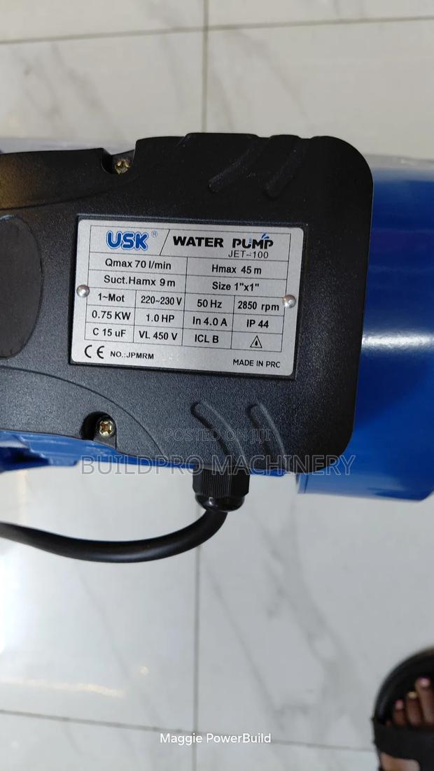 Usk Jet-100 Self Primming Surface Waterpump 1hp - thumbnail 5