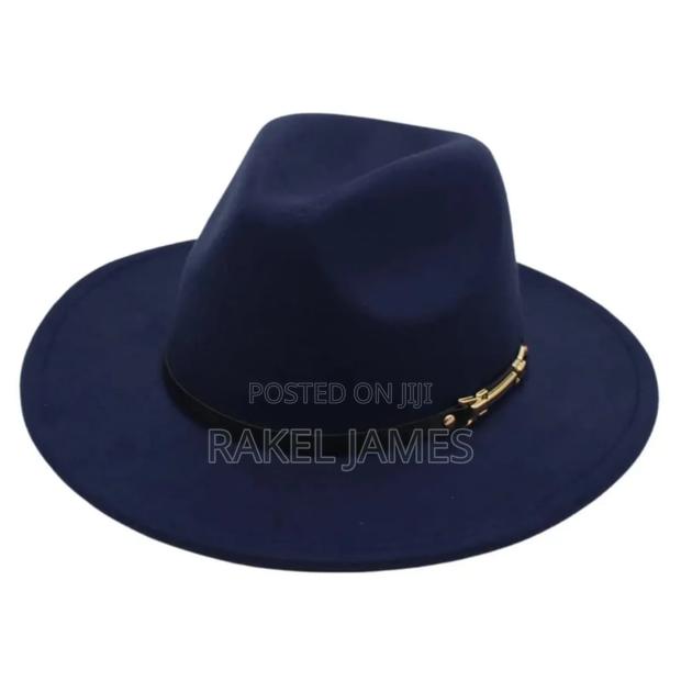 Navyblue Fedora Hat.A - main view