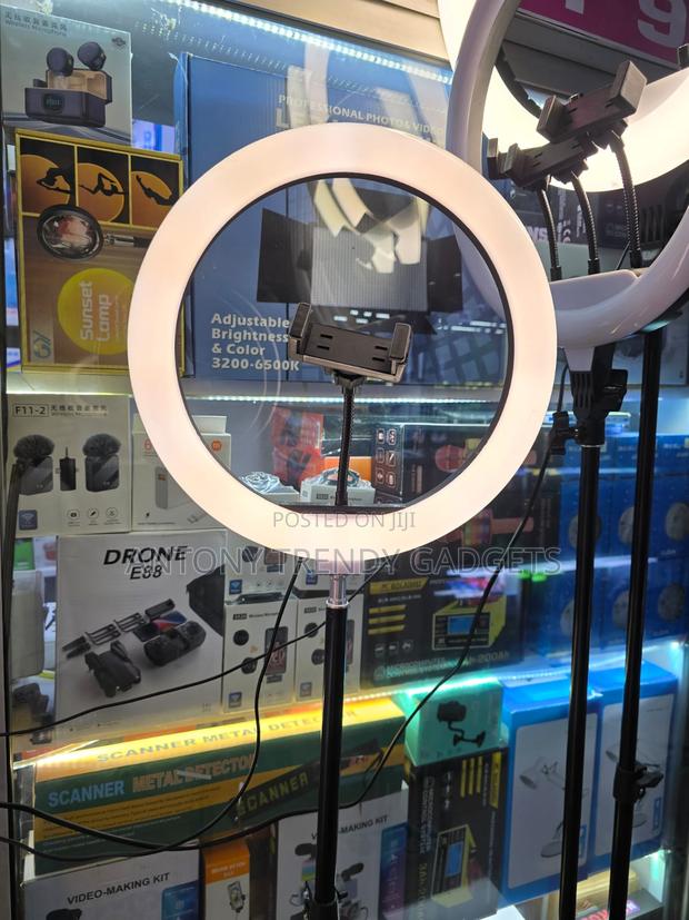 Portable 10-inch Led Ring Light Kit For Live Streaming & Vlogging - thumbnail 3